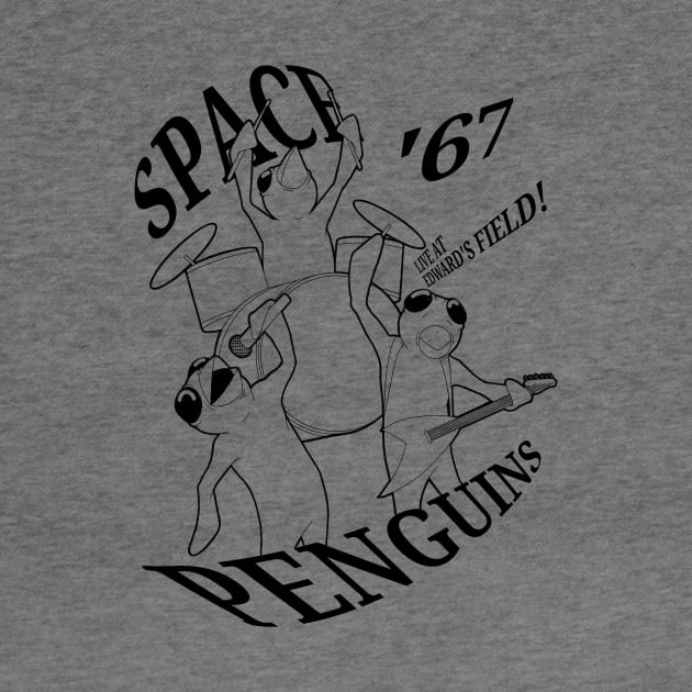 Space Penguins '67 Black by PulpAfflictionArt79